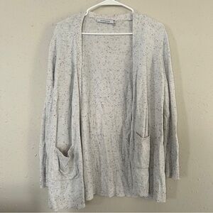 Stitches and Stripes Grey Cream Speckled Cardigan Comfy Casual XXL